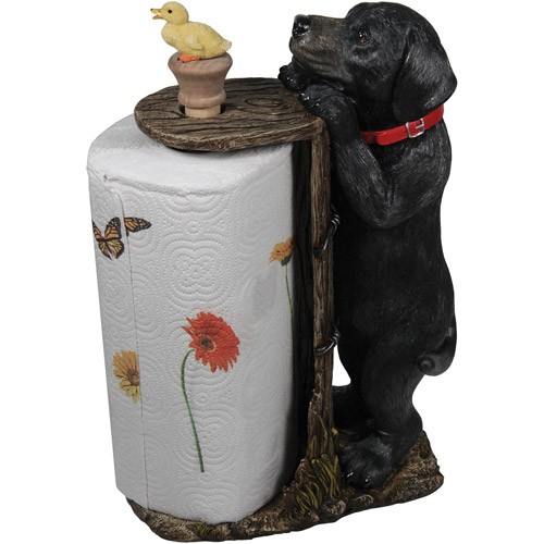 Decorative paper towel holders rivers edge products black lab paper