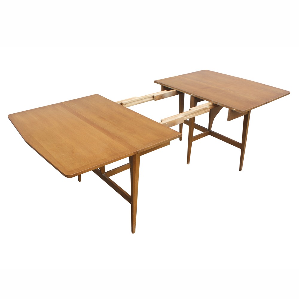 Details about 7ft heywood wakefield drop leaf extension dining table