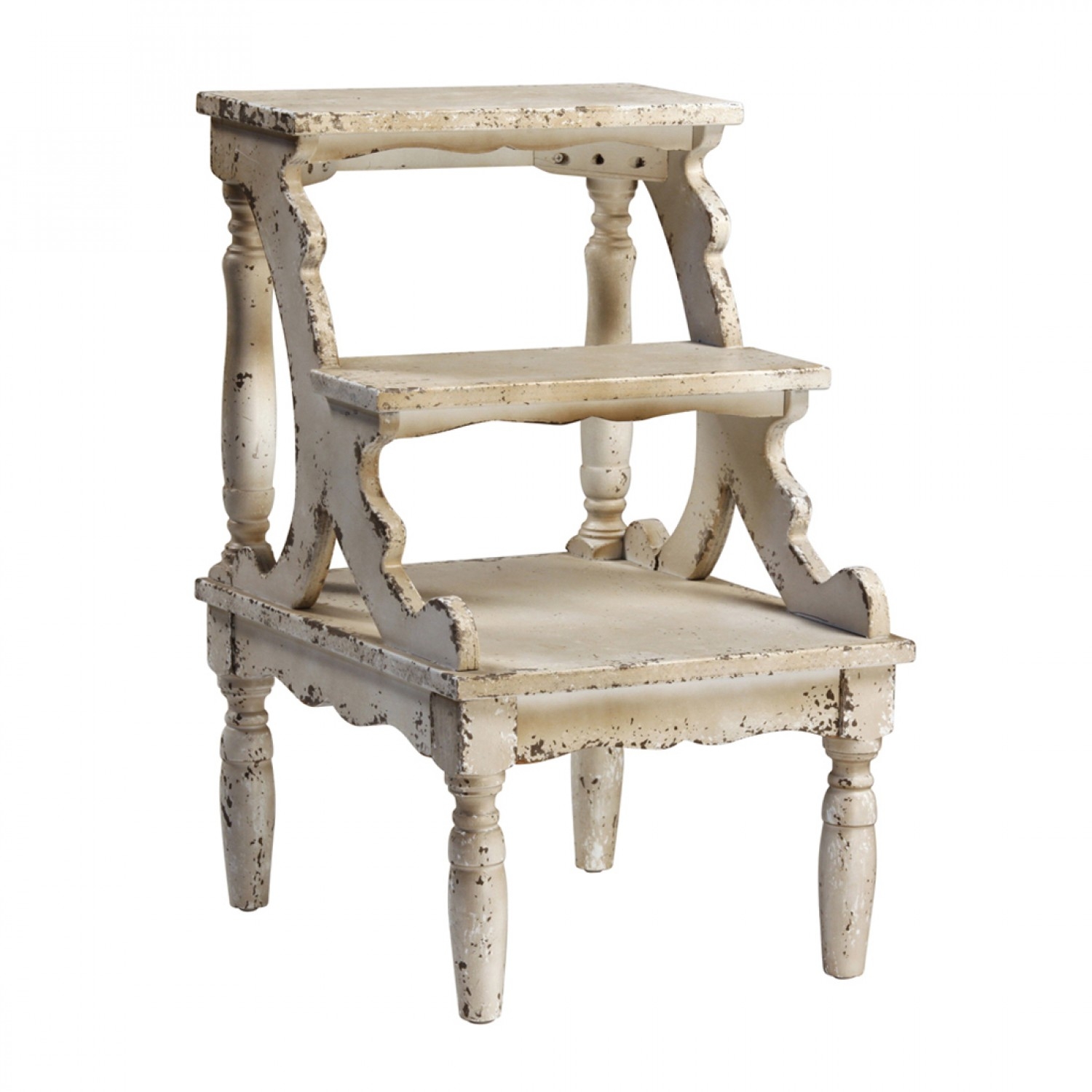 Elegant white step stool