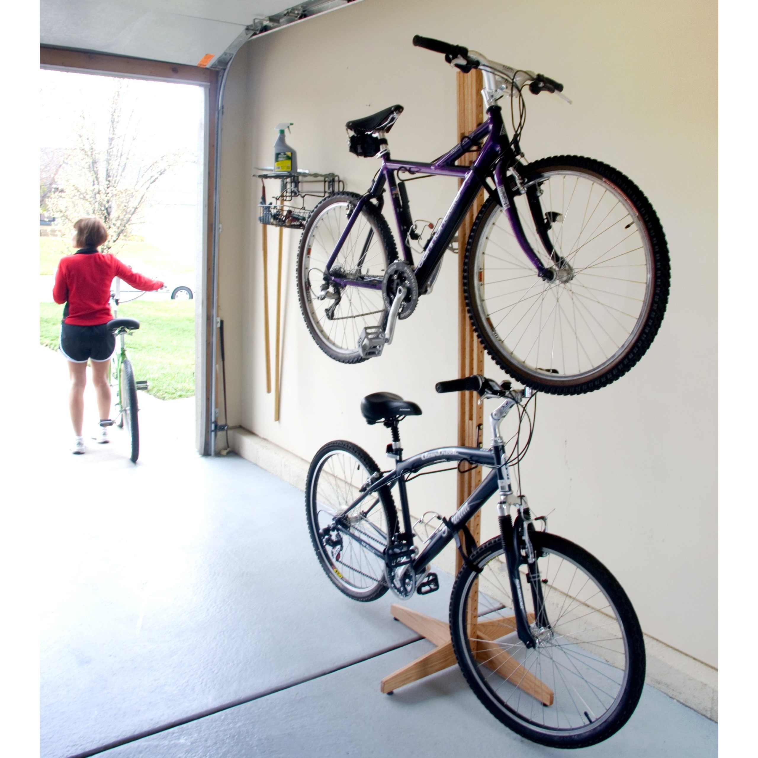 standing bike rack for garage