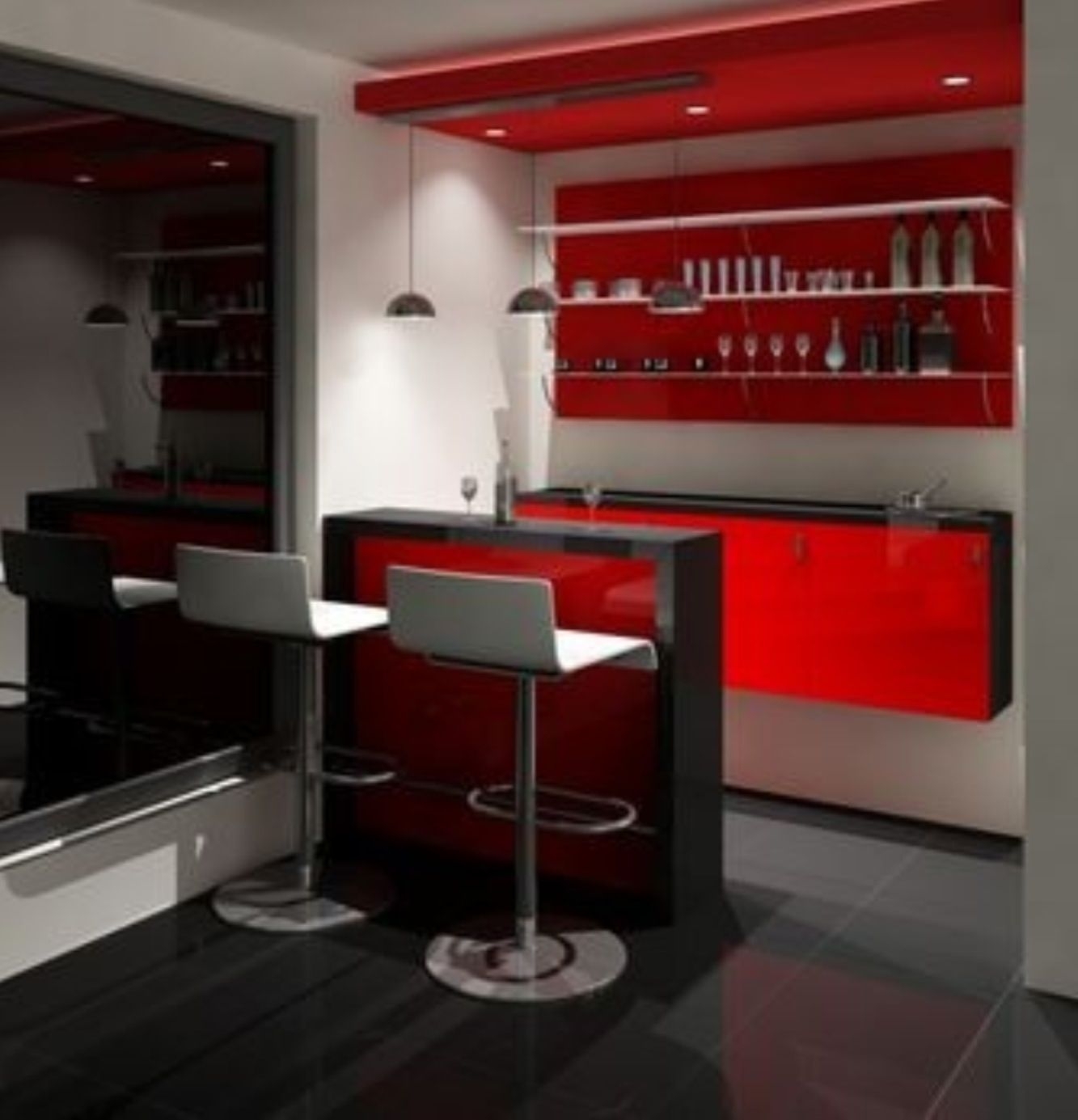 modern home mini bar