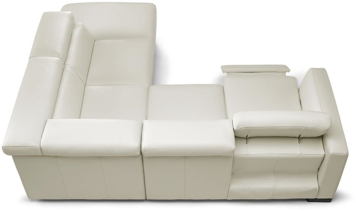 Modern italian reclining sectional sofa top view ital moresco