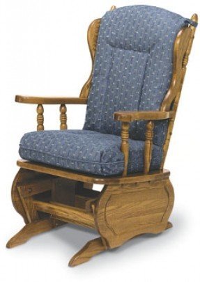 solid oak glider rocker