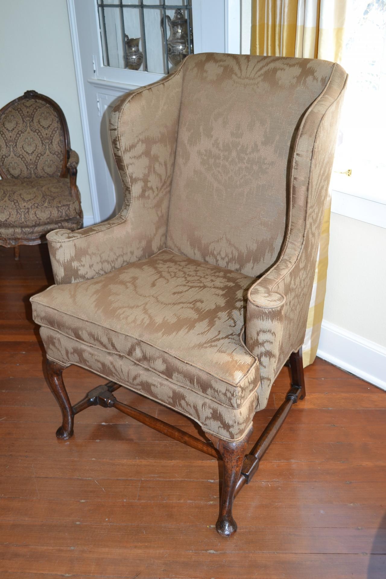 Queen anne wing chair 4