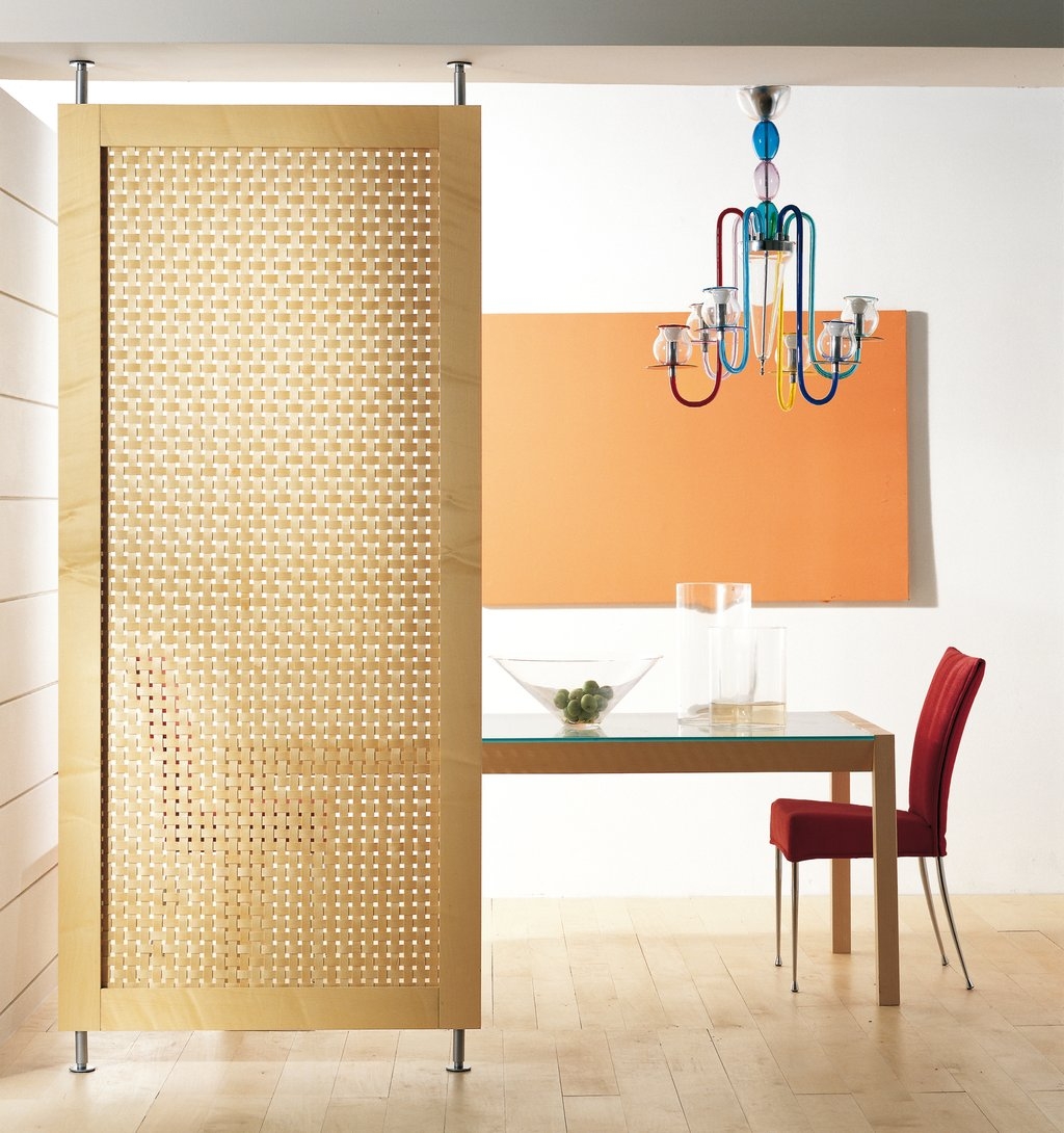 Door functions as a room divider in commercial and residential
