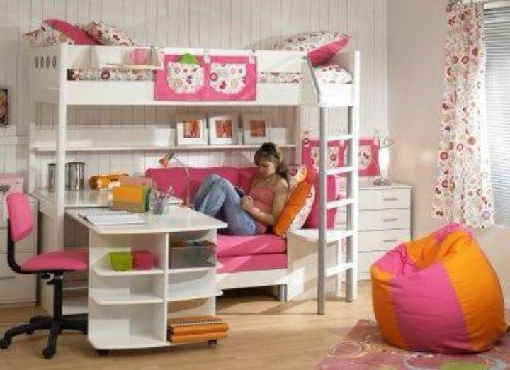 Double loft beds for small rooms