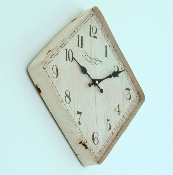Home clocks vintage distressed shabby chic retro style clocks 2