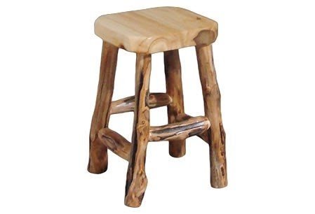 Log pub table and chairs