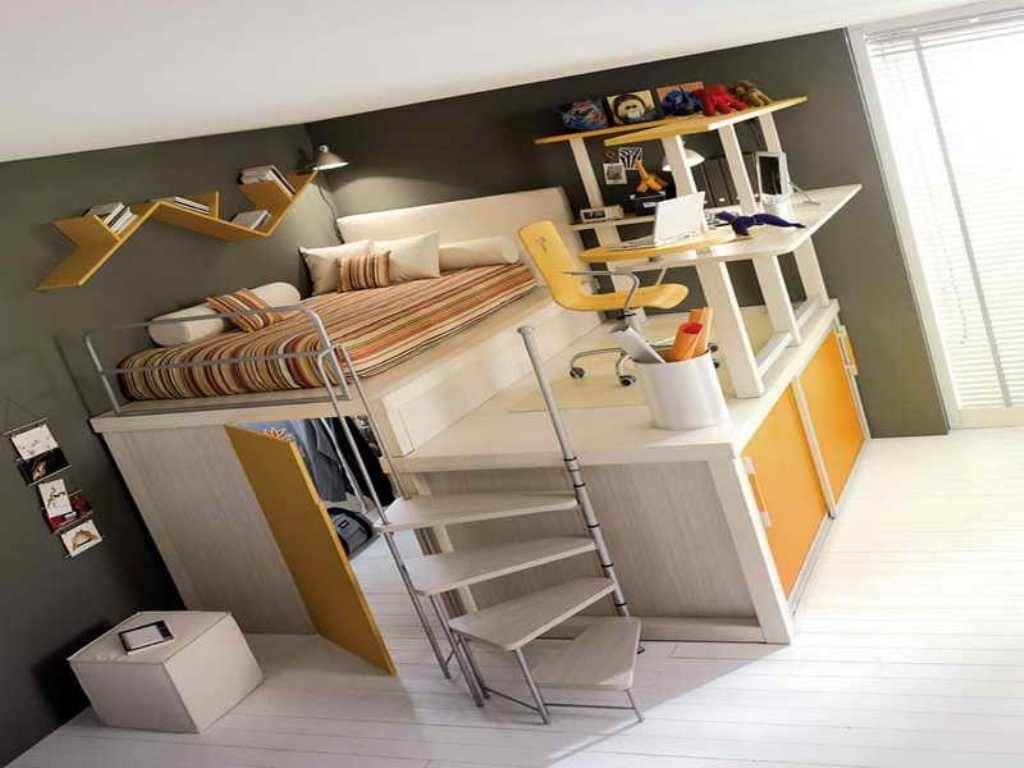 Queen Size Loft Bed With Closet