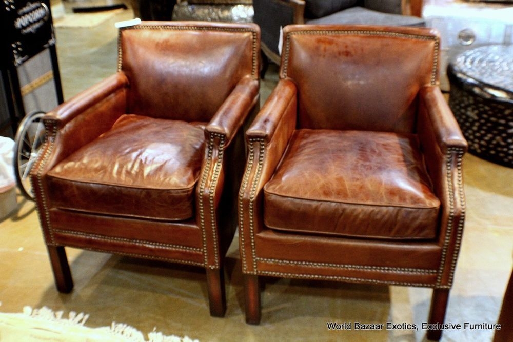 Details about 26 w set of 2 club arm chair