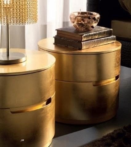Gold nightstands 5