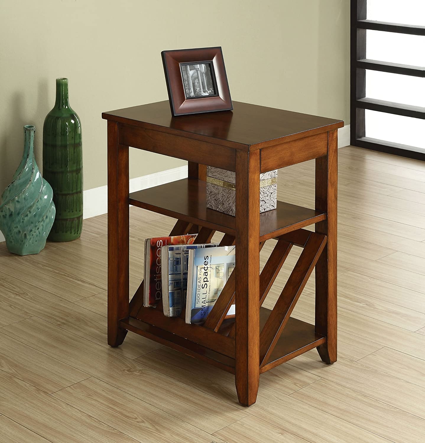 Side table deals with magazine rack