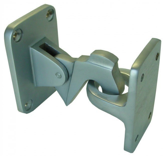 Miles nelson heavy duty latch back door stop floor mounted
