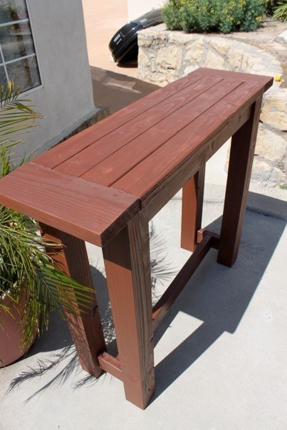 Skinny outdoor deals bar table