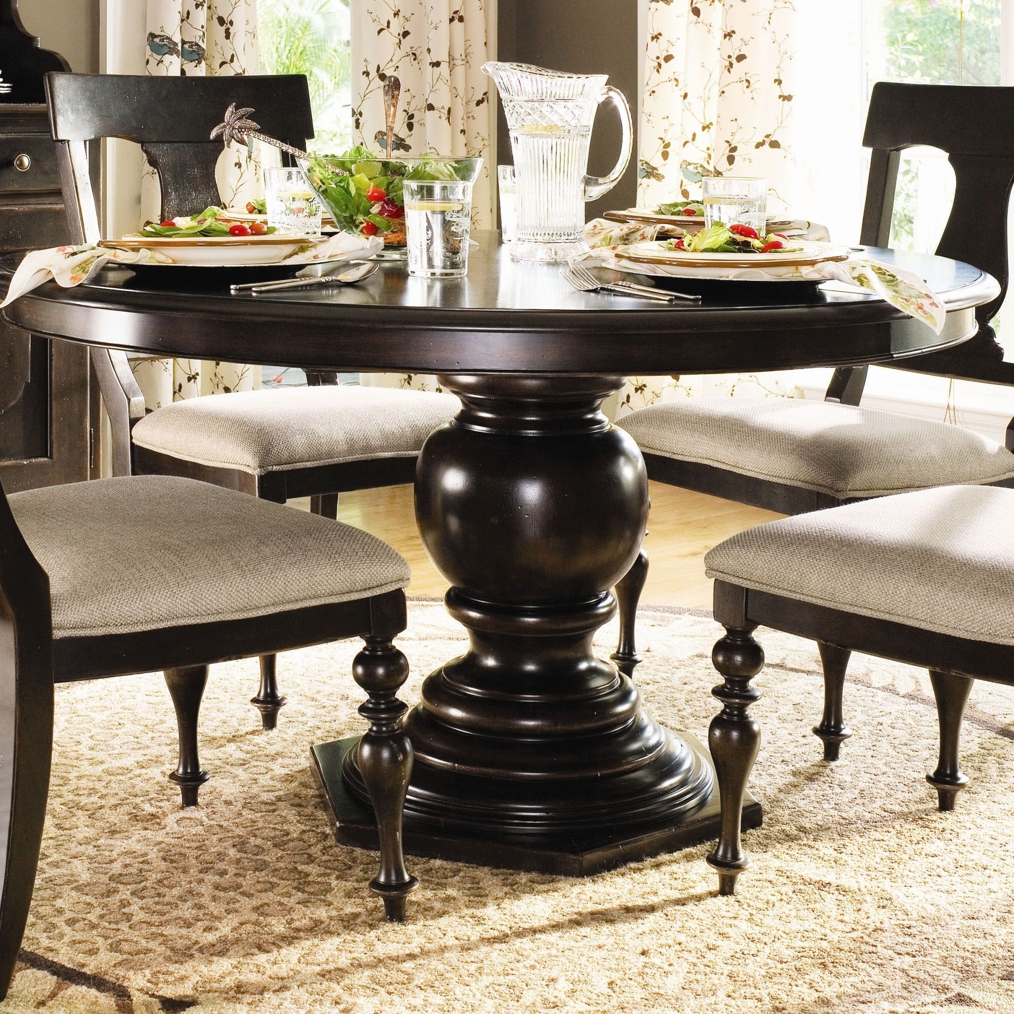 Round Dining Table With Pedestal Base