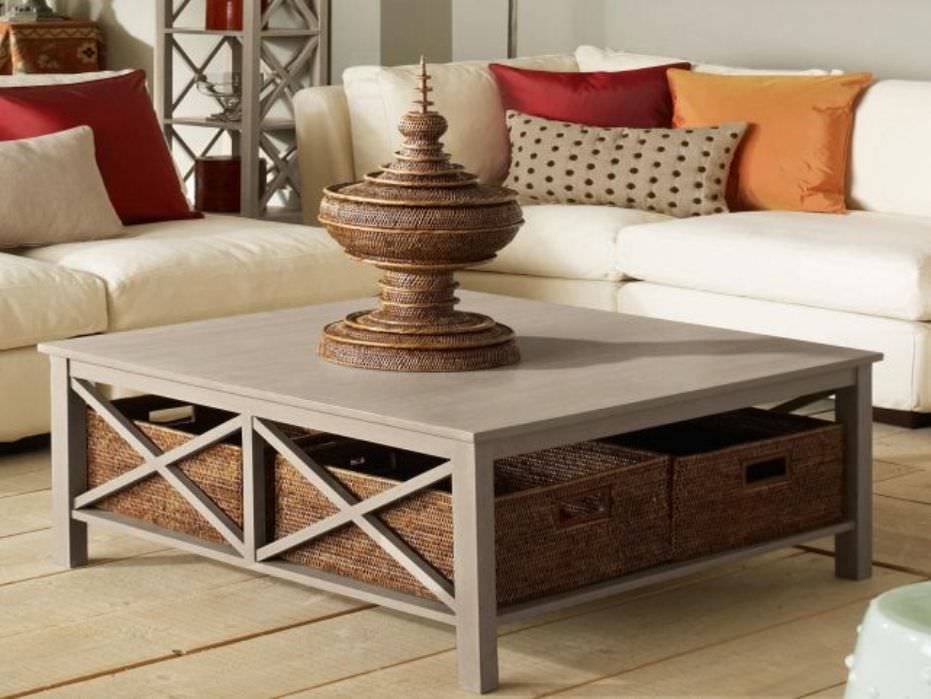 Using Two Square Coffee Tables In Living Room