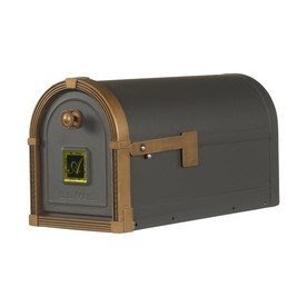 Bronze mailbox and post 1