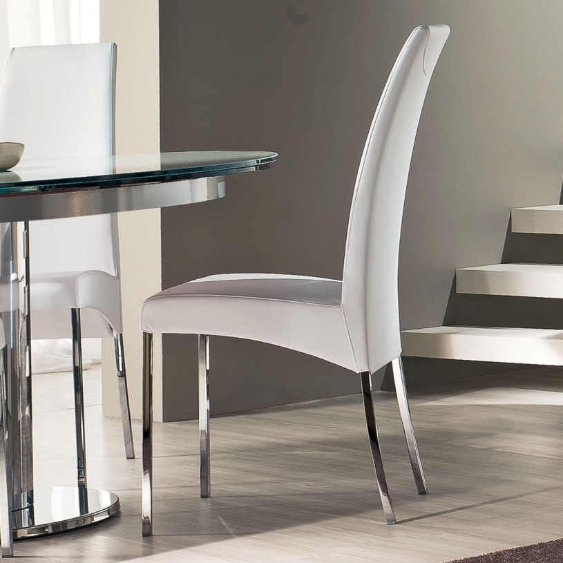 Eros high back modern italian dining chair