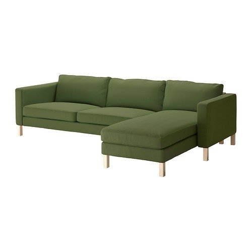 Green sectional sofa with chaise 4