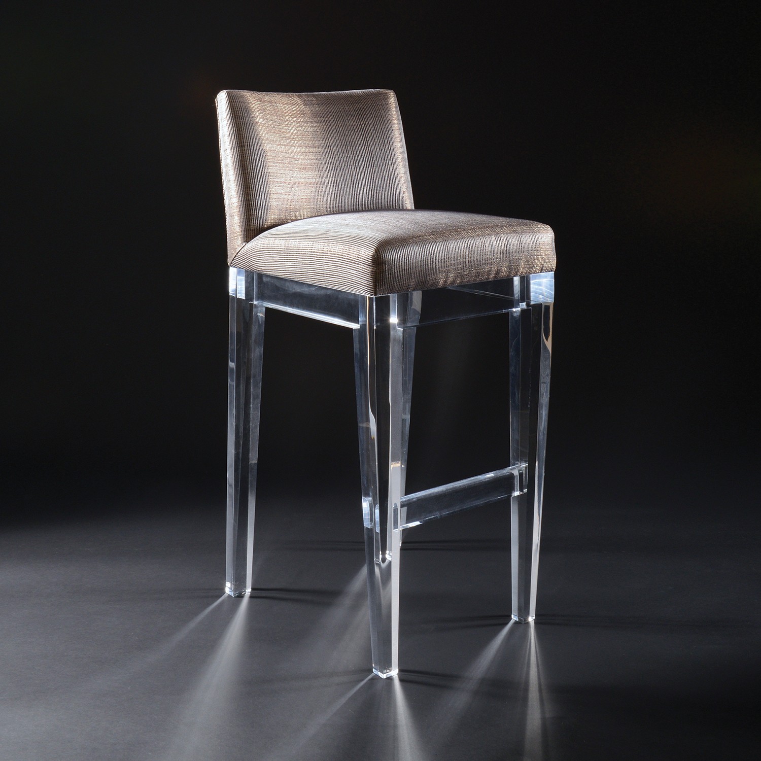 Home acrylic upholstery barstools palm ii bar stool 1