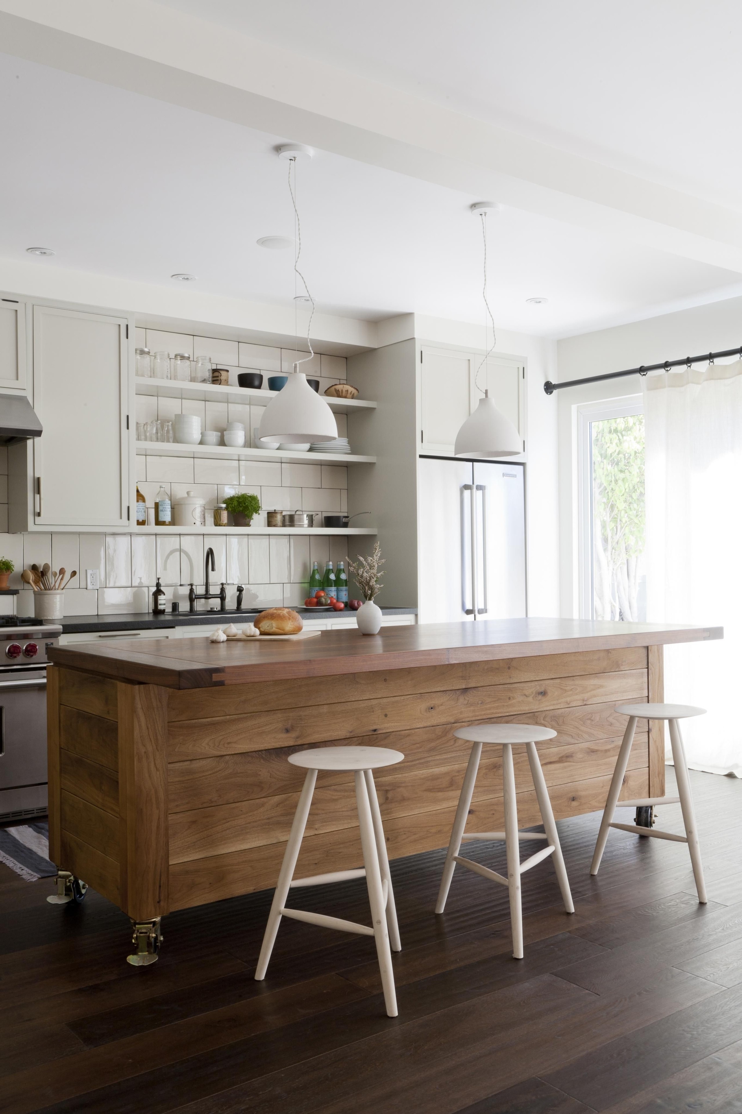 kitchen island on casters with seating