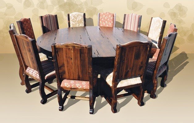 Large dining room table seats 20 round dining table seats