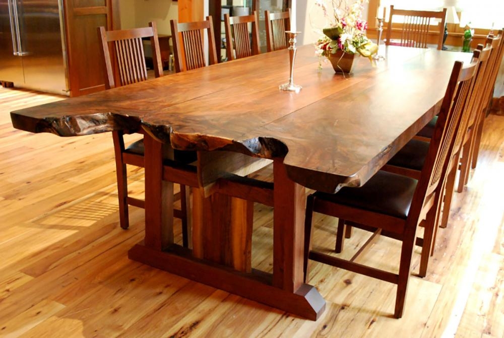 Live Edge Dining Room Tables Newwoodworks Craftsman Dining Tables New York