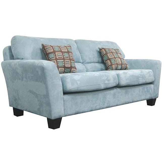 sky blue sofa