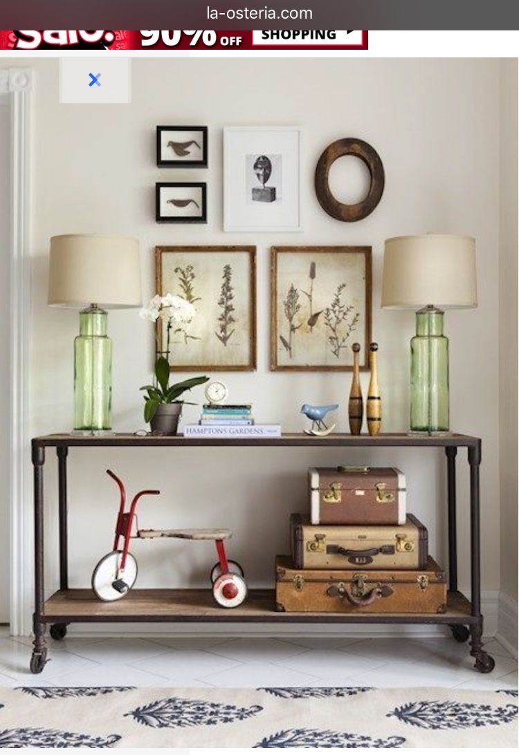 console entryway wheeled