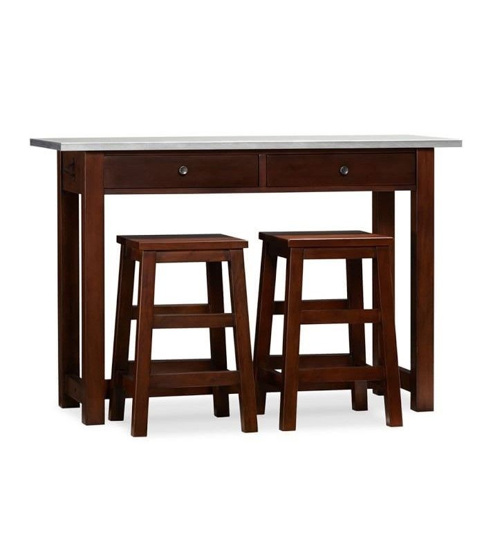 Balboa kitchen island counter height table stools 3