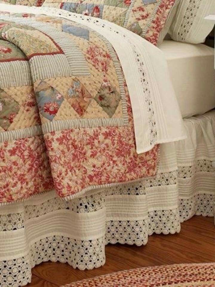 crochet crib skirt