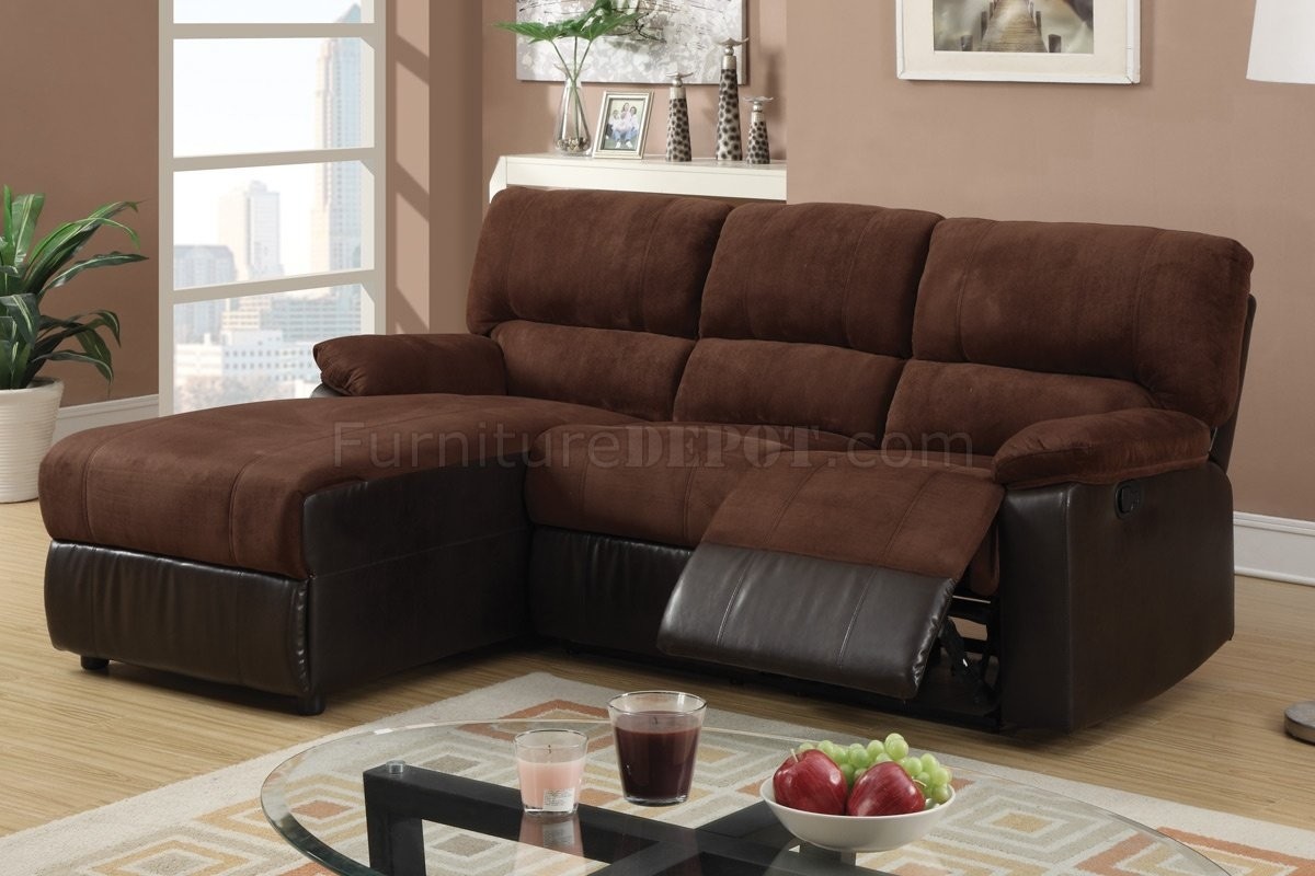 Small sectional sofa with chaise and recliner