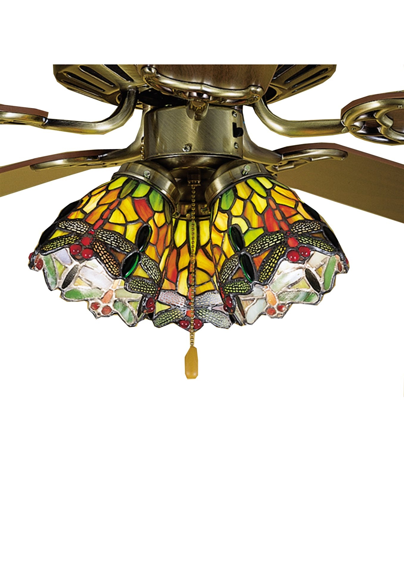 Tiffany hanginghead dragonfly fan light shade jpg