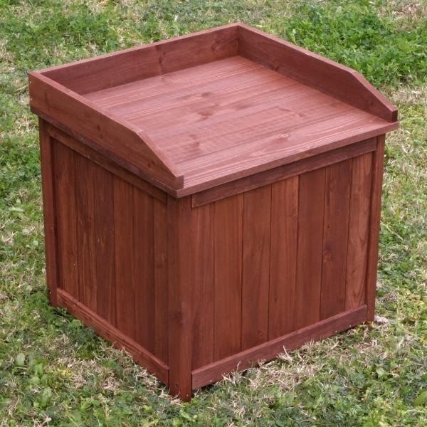 Outdoor furniture outdoor living wooden outdoor storage box 3