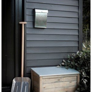 Outdoor wooden storage boxes with lids
