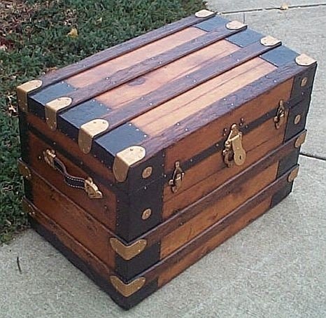 Antique Trunk History and Vintage Steamer trunk Information main page