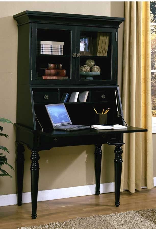 Small secretary desk on sale with hutch