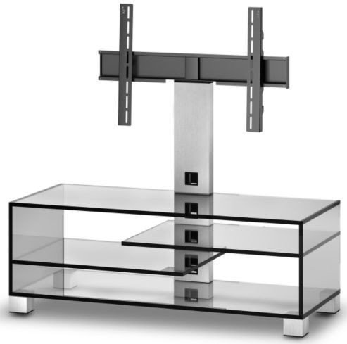 Sonorous luxury clear glass cantilever stand up to 55 inch