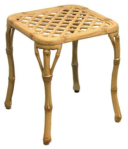 Bamboo square end table