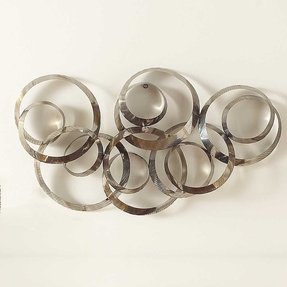 Metal Wall Art Circles - Foter