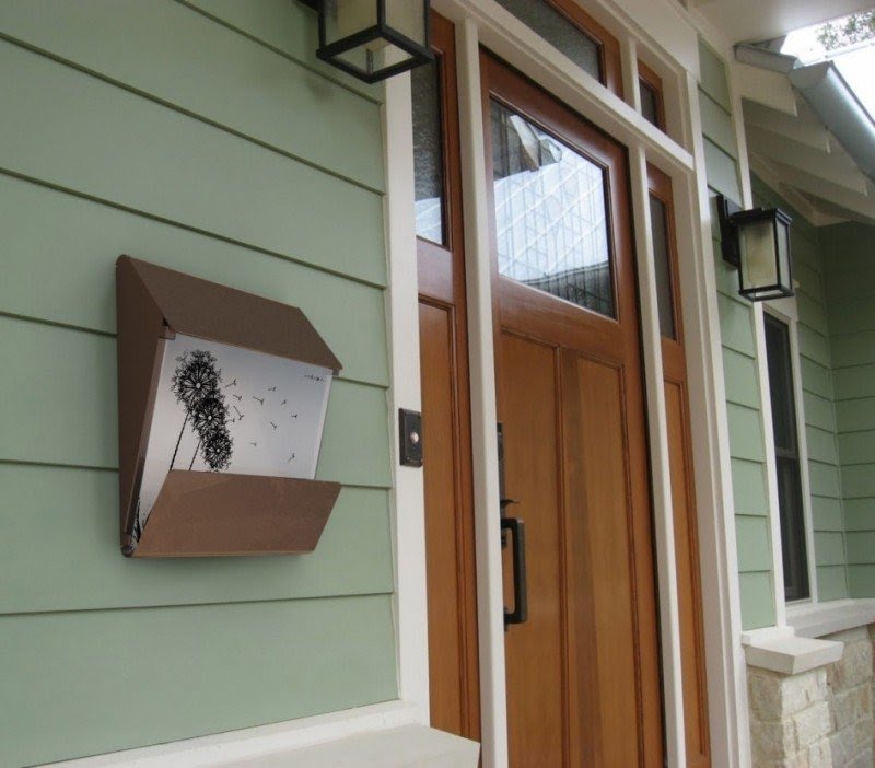 Modern wall mount mailboxes 4