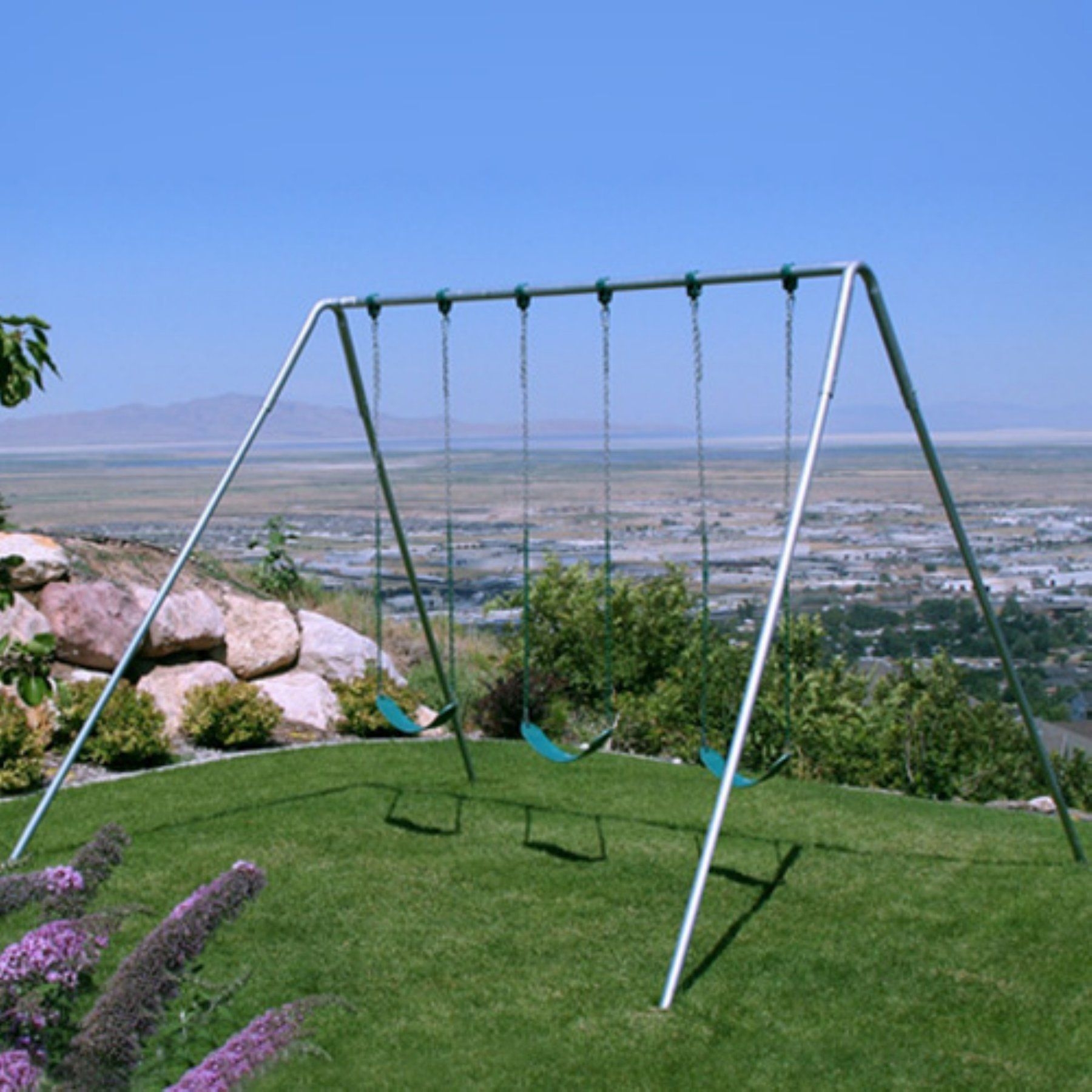 Component playgrounds charley metal swing set