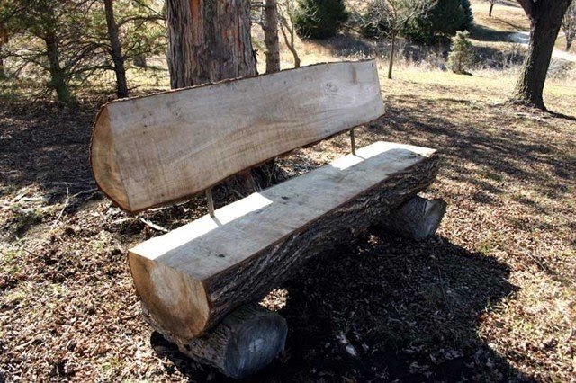 Furniture made out of logs