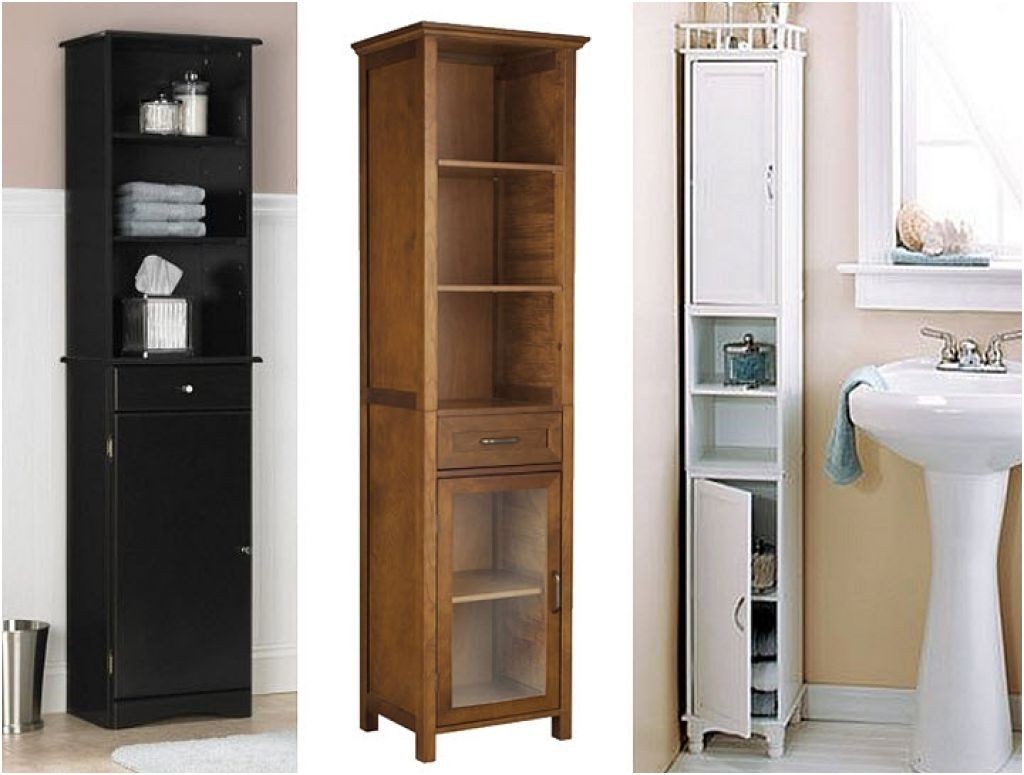 Maximizes The Storage Space Height Wise Tall Bathroom Storage Cabinet 