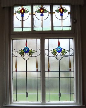 stained glass windows church edwardian window door methodist brierley victorian patterns beveled panels leaded stain houses mosaic simple nouveau film