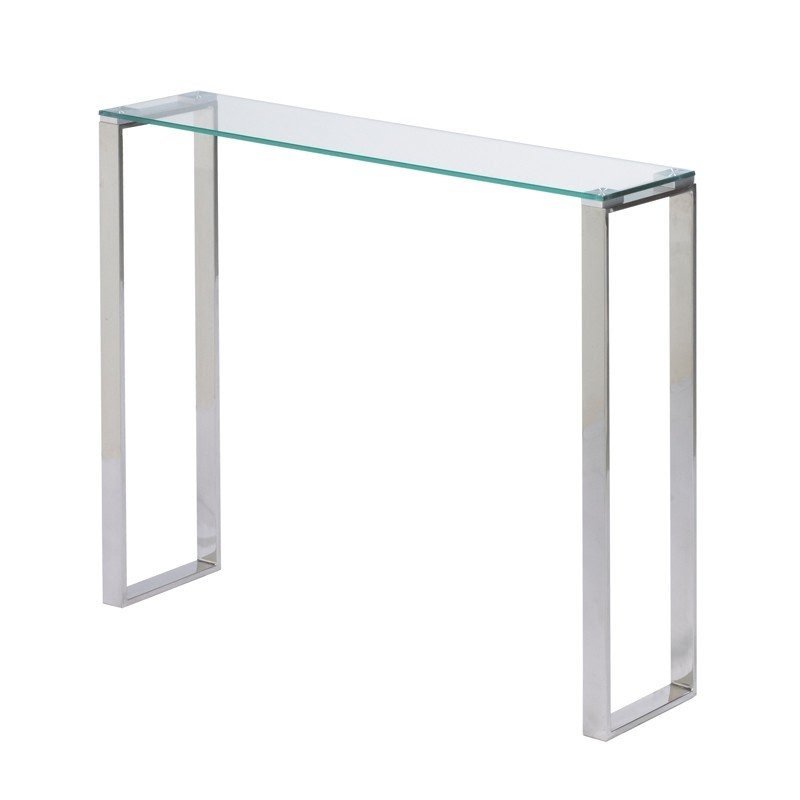 Gem glass narrow console table
