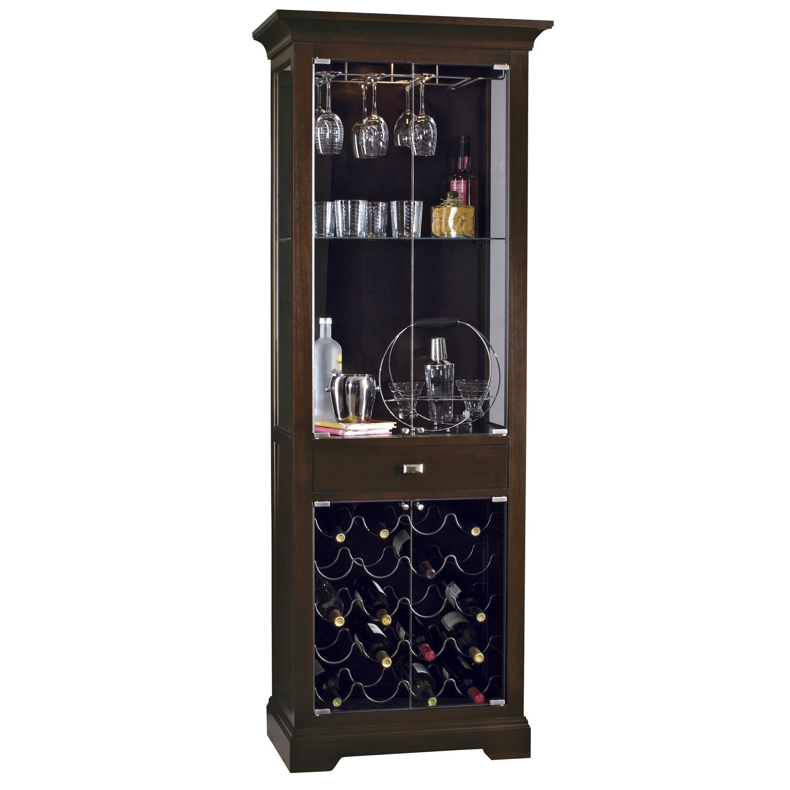 Howard miller metropolis home bar liquor cabinet