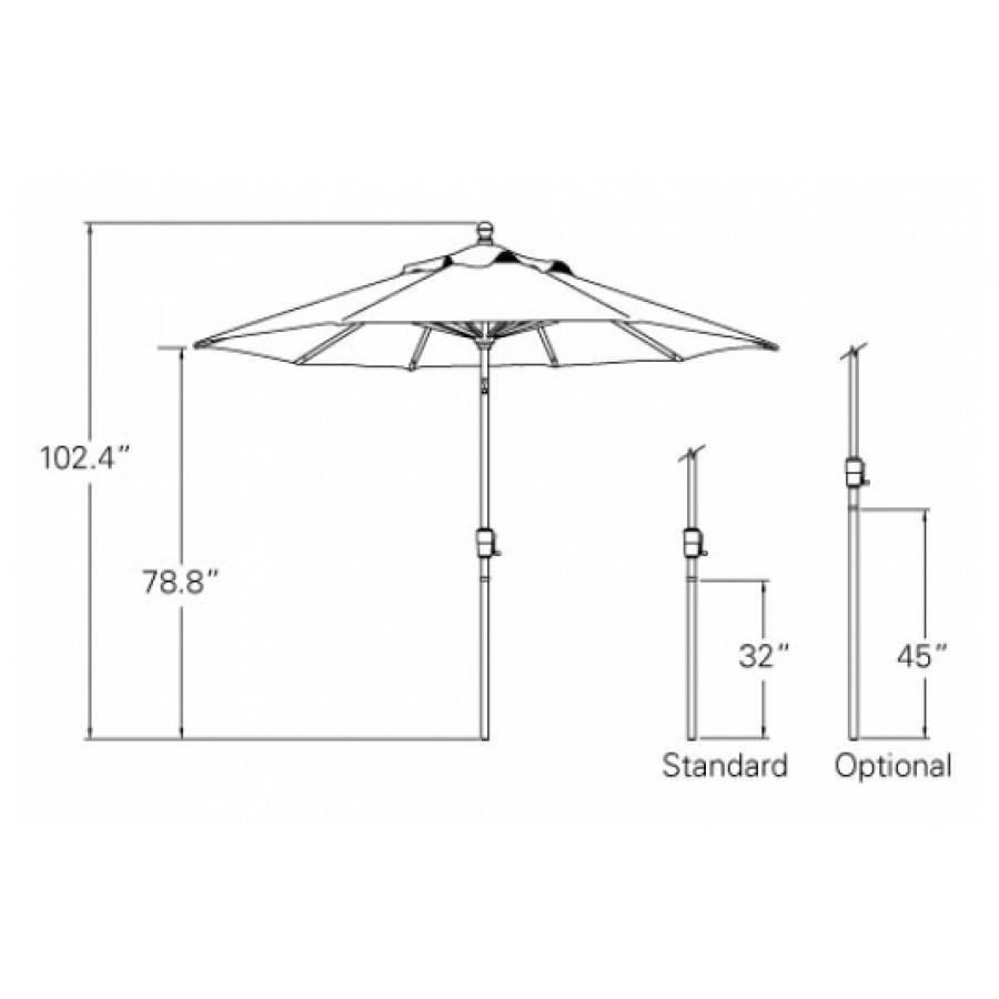 Patio Umbrella Size Chart