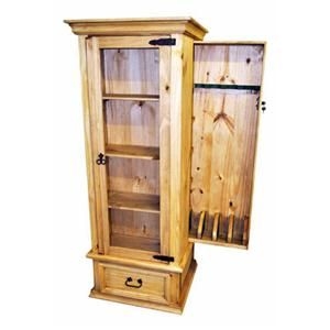 rustic curio cabinet