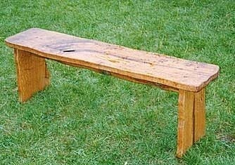 Rustic outdoor bench